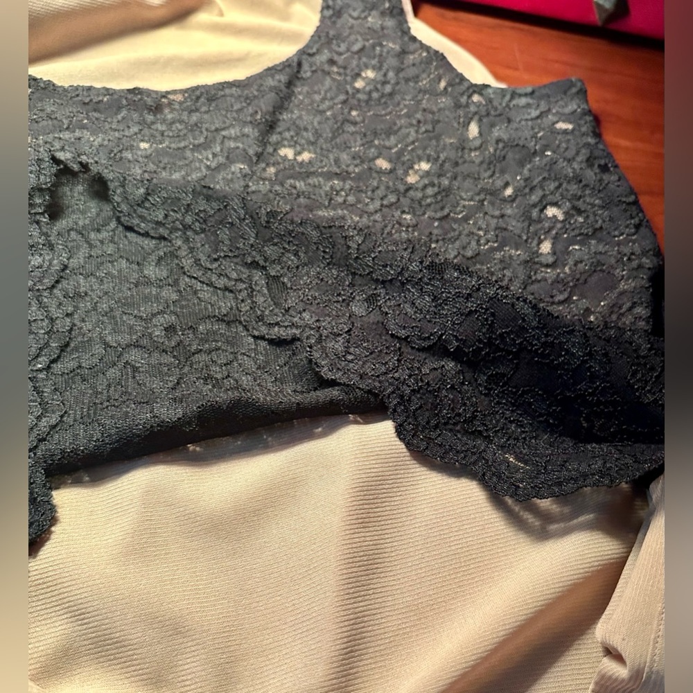 Coldwater Creek Black Lace Camisole Tank - Picture 5 of 8